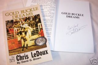 Chris LeDoux Book biography PBR barebacks rodeo NEW autographed world 