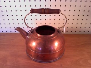 Revere Ware Copper Tea Kettle Paul Revere on Sides No Lid,