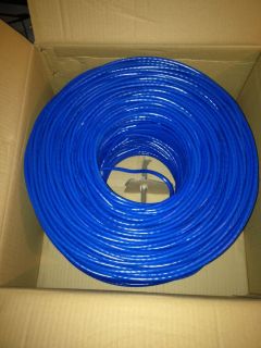 Cat6 Blue Solid UTP Ethernet Bulk Network Cable 1000 Ft