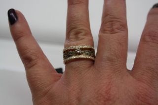 levian chocolate and white diamond ring  1775