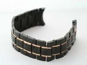 Bulova 23mm Black Stainless Steel Watch Band 6 5