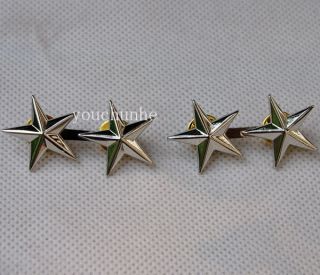  OF WW2 US ARMY OFFICER 2 STAR MAJOR GENERAL RANK BADGES PIN  32142