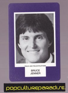 Bruce Jenner Track Field RARE Board Game Photo Card