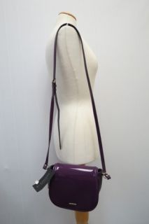 Burberry Prorsum Purple Patent Leather Crossbody Bag NEW $1195