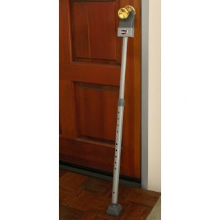 Door Brace Bar Jam Adjustable Pole Steel Security Stick   For Sliding 