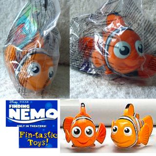 McDonalds 2003 Disney Pixar Finding Nemo 2 Toy Nemo Marlin Clown Fish 