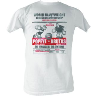 Popeye vs. Brutus Boxing Championship T Shirt New
