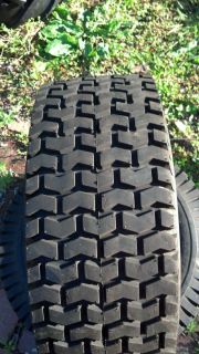 One Pair of 23x8 5x12 Turf Saver Tires Light Use from A Cub Cadet 