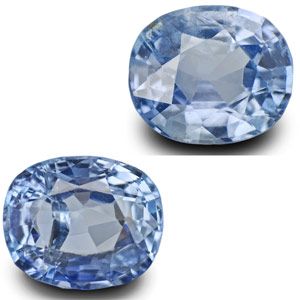 46 Carat Pair of Unheated Vivid Blue Sapphires Burma