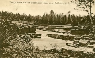   Scene on The Nepisiguit River Near Bathurst New Brunswick