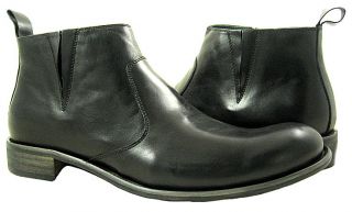 New Steve Madden Mens Bryton Black Leather Shoes US 11