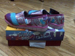  New Skechers Twinkle Toes Light Up Shoes Size 12