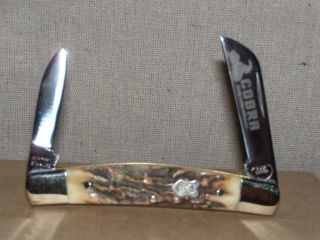 Buck Creek Genuine Stag Cobra Pocket Knife BC 6642DS