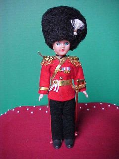 Buckingham Palace Guard Doll with Sword Movable Eyes Vintage Free SHIP 