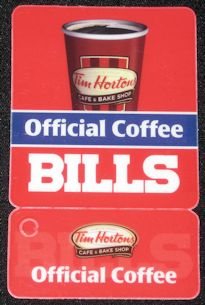 Tim Hortons Coffee Buffalo Bills 2012 NFL Football Pocket Schedule 