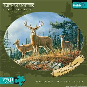 Buffalo Games Hautman Brothers Autumn Whitetails Deer Jigsaw Puzzle 
