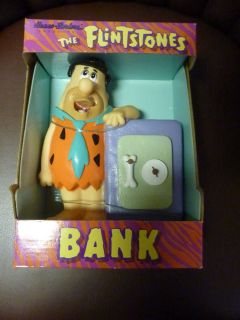 Vintage Fred Flintstone Bank Fred Leaning on Safe New in Package