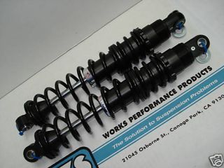   1987 2000 Rear Black Tracker Shocks Build to Order Dual Rate