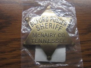 Sheriff Badge Buford Pusser Sheriff Mcnairy Co Tennessee Unopened 