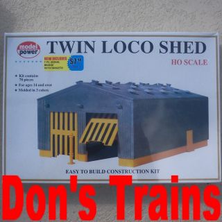 loco shed new unassembled model power ho scale kit in original shrink 