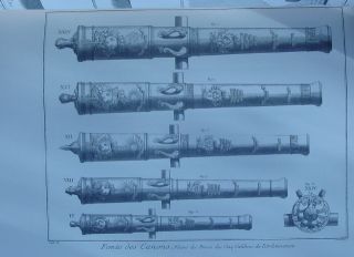  Diderot D'Alembert Art of Cannons Artillary