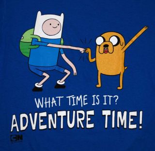 Adventure Time Fist Bump Finn and Jake Cartoon T Shirt Tee