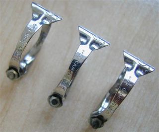 Campagnolo Cable Clips in Nice Condition 60 70s Vintage Stainless 