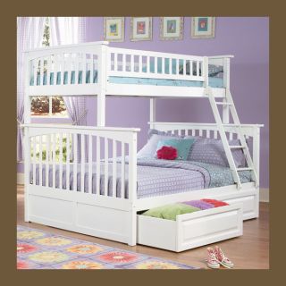  Girls Twin Over Full Bunk Bed White