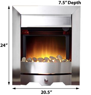 547UR Burley Rushden Freestanding Electric Fireplace Insert 95053 