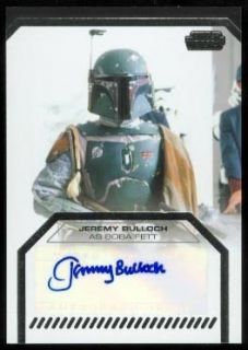 Star Wars Galactic Files Autograph Jeremy Bulloch as Boba Fett