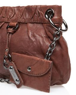New Rafe Brown Leather Caitlin Crossbody Purse $225 Beautiful Bag 