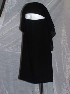 Traditional Saudi Triple Layered Burqa Without String
