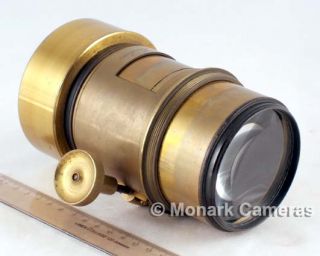   Focussing Brass Camera Lens, C Burr Optician, London. Others Listed
