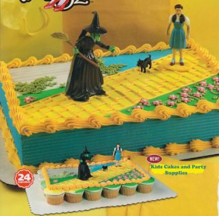 WIZARD OF OZ CAKE KIT TOPPER Dorothy Toto Wicked Witch Decoration Set 