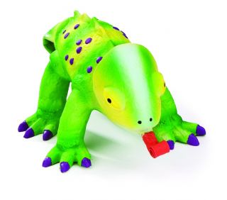 chameleon squeeze meeze latex dog toy item 06710
