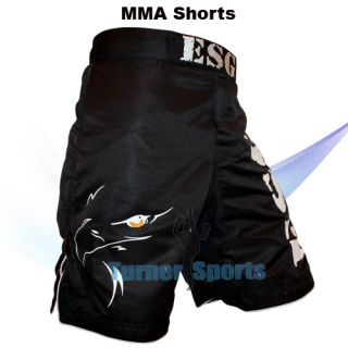 MMA Fight Shorts Kickboxing Cage Grappling Short Black
