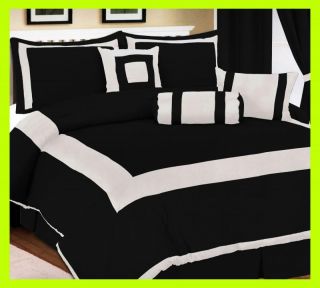 Pcs Luxurious Modern Plaza Comforter Set Bed in A Bag Queen Size 