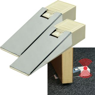 Security Door Stop and Alarm   Set of 2   Great for Hotels, Dorms and 