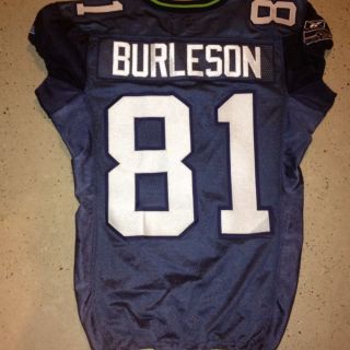 2004 Nate Burleson Seattle Seahawks Game Used Game Cut Jersey