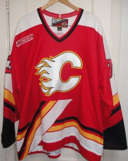 Calgary Flames BRAD WERENKA Game Used Worn NHL Hockey Jersey 99 00 Set 
