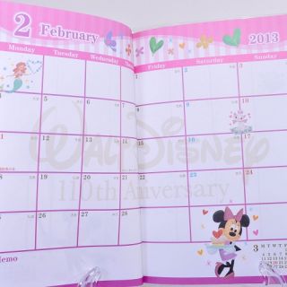 Get organized in 2013 cutely with this Mickey Monthly Calendar Planner 