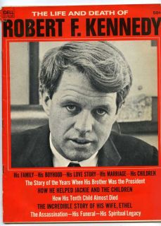 Life and Death of Robert Kennedy Dell 1968 64 Pages