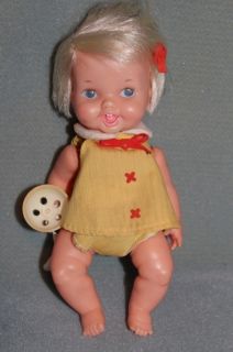 Ideal Belly Button Baby Doll Vintage 1970 in Original Outfit