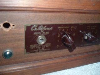 Vintage Califone 12MU Tube Amplifier Amp