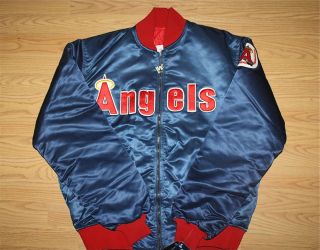 Vintage California Angels Starter Jacket MLB Baseball Anaheim Salmon 