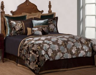 Piece Cal King Rainforest Jacquard Bedding Comforter Set