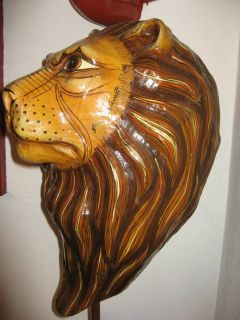 Sergio Bustamante Paper Mache Lion Head Limited Edition