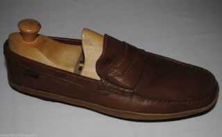 CALLAGHAN MENS BROWN LEATHER CASUAL SLIP ONS SHOES UK 10 5 US 11 EUR 