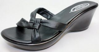 New CALLISTO OF CALIFORNIA Black Slides Womens Shoes Size 6M