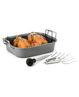 New Tools of The Trade Basics Nonstick Carbon Steel Roasting Set 